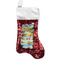 Softball Red Sequin Stocking - Front