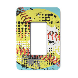 Softball Rocker Style Light Switch Cover