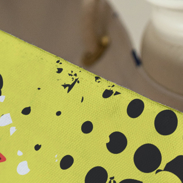 Softball Large Rope Tote - Close Up View