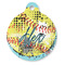 Softball Round Pet ID Tag - Large - Front