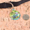Softball Round Pet ID Tag - Large - In Context