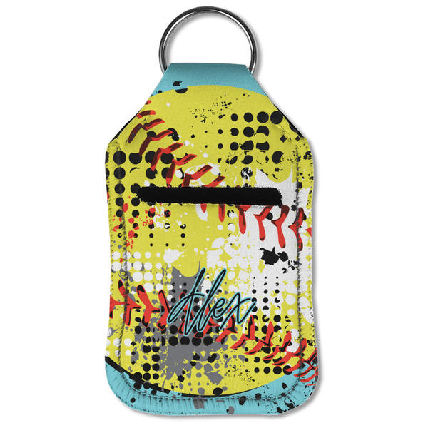 Softball Sanitizer Holder Keychain - Small (Front Flat)