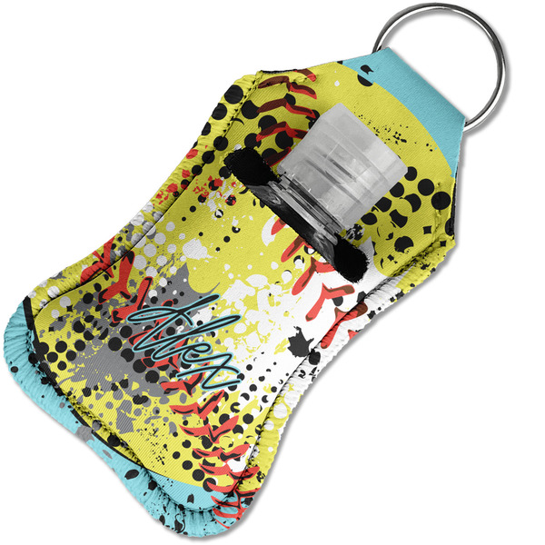 Softball Sanitizer Holder Keychain - Small in Case