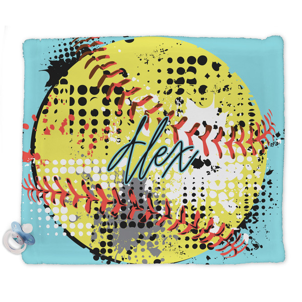 Custom Softball Security Blanket - Single Sided (Personalized)