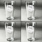 Softball Set of Four Engraved Beer Glasses - Individual View