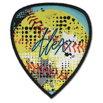 Softball Iron on Shield Patch A w/ Name or Text