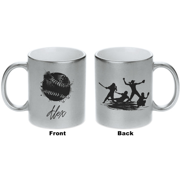 Softball Silver Mug - Approval