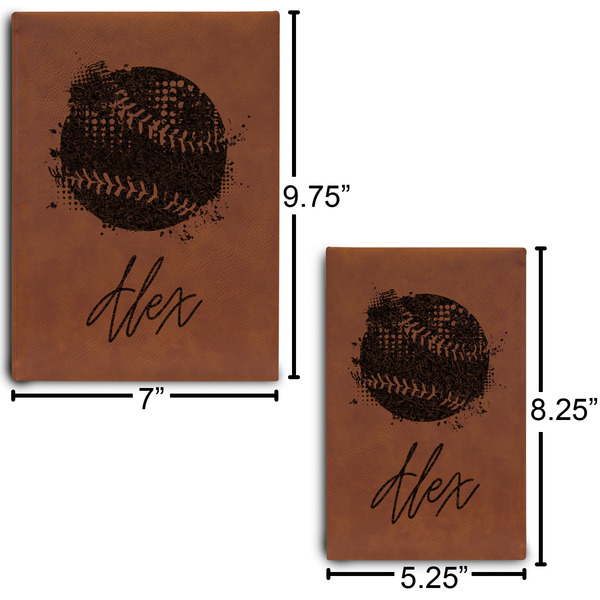Softball Sketch Book Size Comparison w/ Dimension