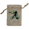 Softball Small Burlap Gift Bag - Front (Personalized)