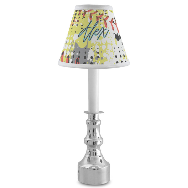Softball Small Chandelier Lamp - LIFESTYLE (on candle stick)