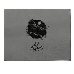 Softball Small Gift Box w/ Engraved Leather Lid (Personalized)