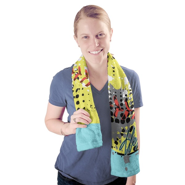 Softball Sport Towel - Exercise use - Model