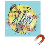 Softball Square Car Magnet - 10" (Personalized)