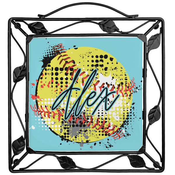 Custom Softball Square Trivet (Personalized)