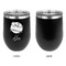 Softball Stainless Wine Tumblers - Black - Single Sided - Approval