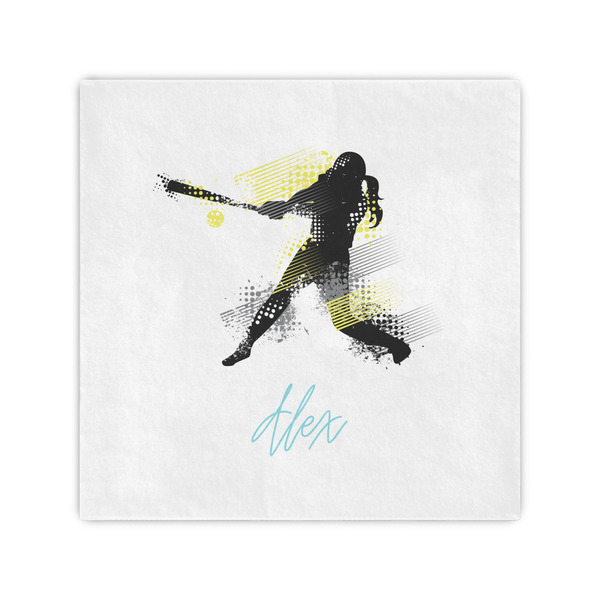 Custom Softball Standard Cocktail Napkins (Personalized)