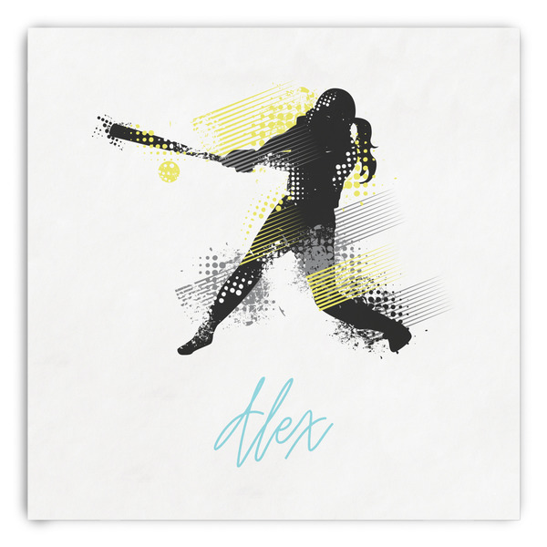 Custom Softball Paper Dinner Napkins (Personalized)