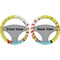Softball Steering Wheel Cover- Front and Back