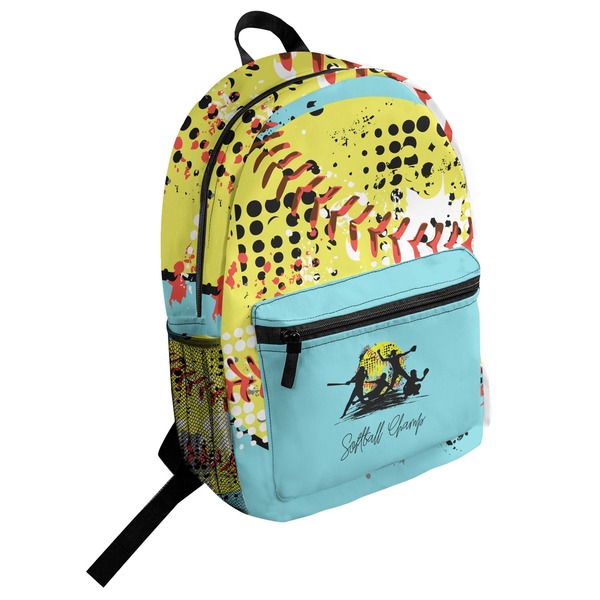 Custom Softball Student Backpack (Personalized)