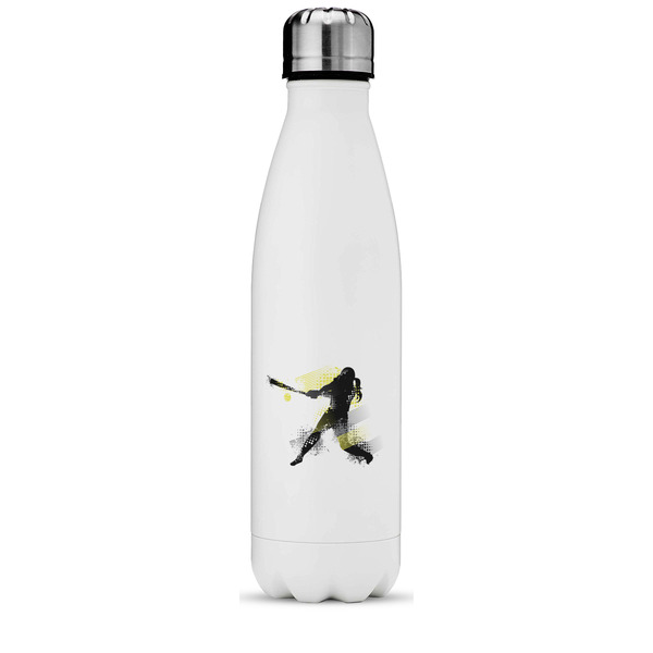 Custom Softball Water Bottle - 17 oz. - Stainless Steel - Full Color Printing (Personalized)