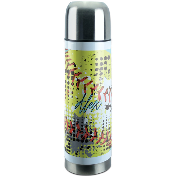 Custom Softball Stainless Steel Thermos (Personalized)
