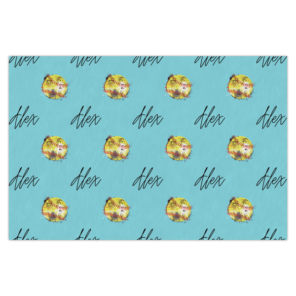 Custom Softball Tissue Paper Sheets - X-Large - Heavyweight (Personalized)