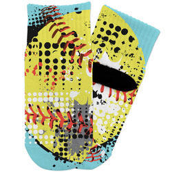 Softball Toddler Ankle Socks