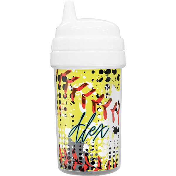 Custom Softball Toddler Sippy Cup (Personalized)
