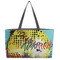 Softball Tote w/Black Handles - Front View