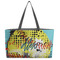 Softball Beach Totes Bag - w/ Black Handles (Personalized)