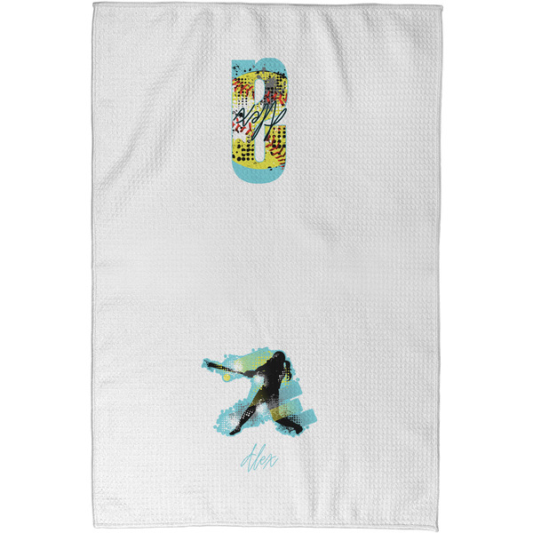 Softball Waffle Towel - Partial Print - Approval Image