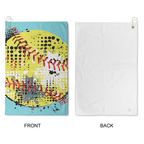 Softball Waffle Weave Golf Towel - Approval