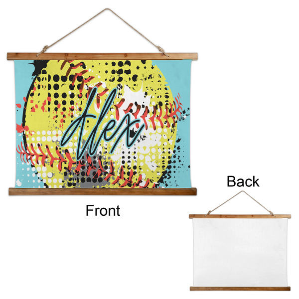 Softball Wall Hanging Tapestry - Landscape - APPROVAL