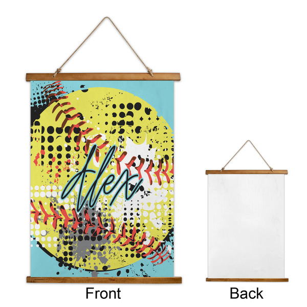 Softball Wall Hanging Tapestry - Portrait - APPROVAL