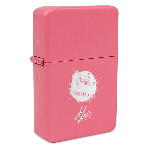 Softball Windproof Lighters - Pink - Front/Main
