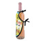 Softball Wine Bottle Apron - DETAIL WITH CLIP ON NECK