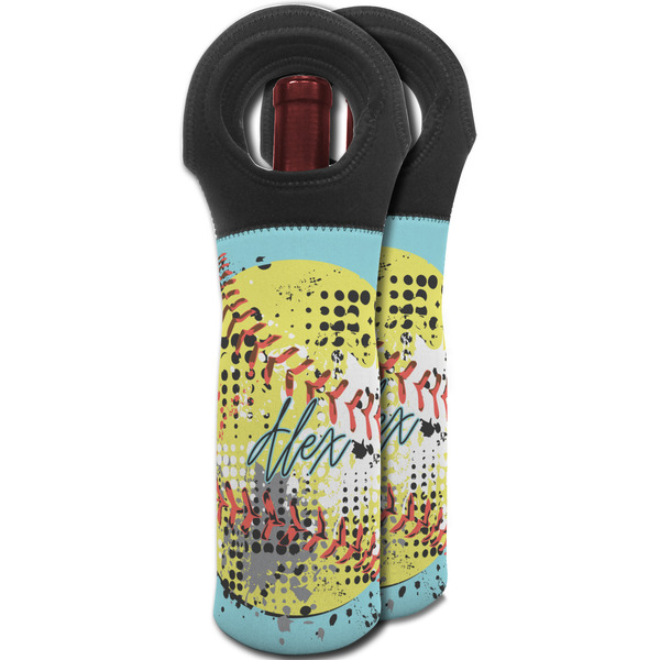 Softball Wine Tote Bag - MAIN