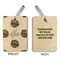 Softball Wood Luggage Tags - Rectangle - Approval