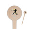 Softball 4" Round Wooden Food Picks - Single Sided (Personalized)