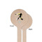 Softball Wooden 6" Stir Stick - Round - Single Sided - Front & Back