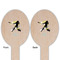 Softball Wooden Food Pick - Oval - Double Sided - Front & Back