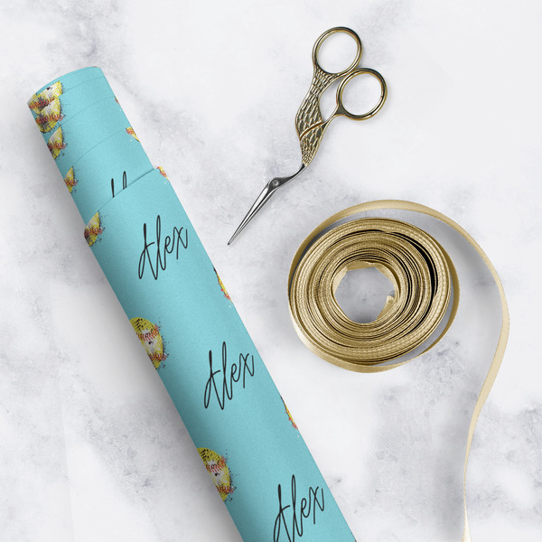 Softball Wrapping Paper Roll - Matte - In Context