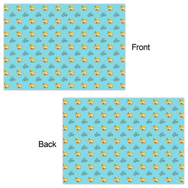 Softball Wrapping Paper Sheet - Double Sided - Front & Back