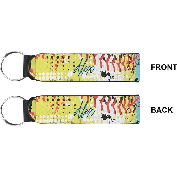 Softball Wristlet (Front + Back)