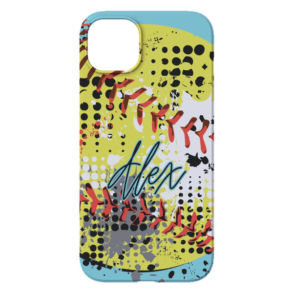 Softball iPhone 14 Plus Case - Back