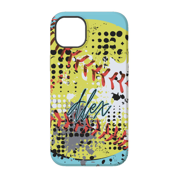 Softball iPhone 14 Tough Case - Back