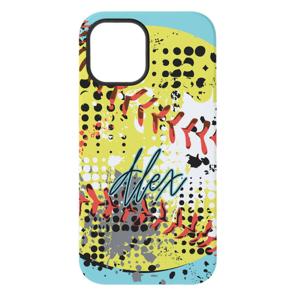 Softball iPhone 15 Plus Tough Case - Back