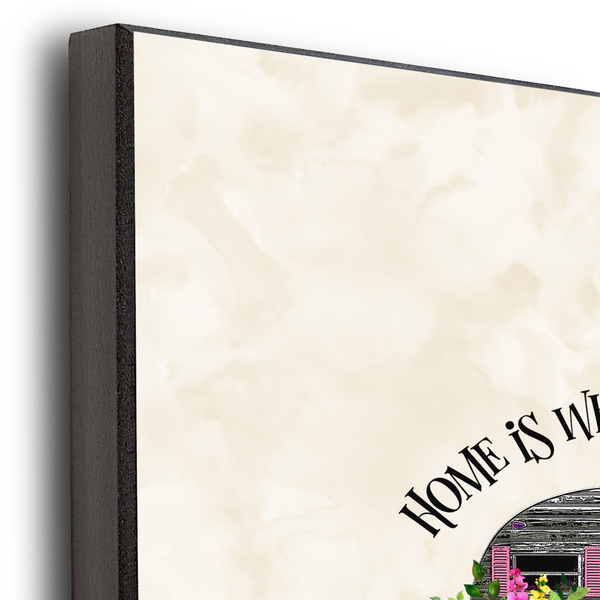 Camper 11x14 Wood Print - Closeup