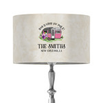 Camper 12" Drum Lamp Shade - Fabric (Personalized)