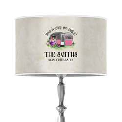 Camper 12" Drum Lamp Shade - Poly-film (Personalized)